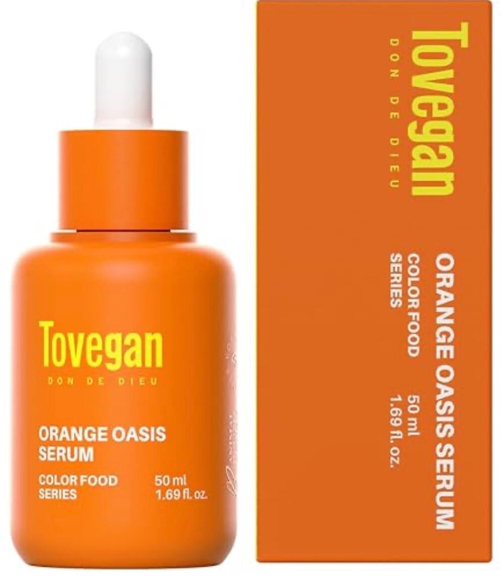 Tovegan Orange Oasis Serum 50ml Korean Skincare Brightening Hydrating Facial